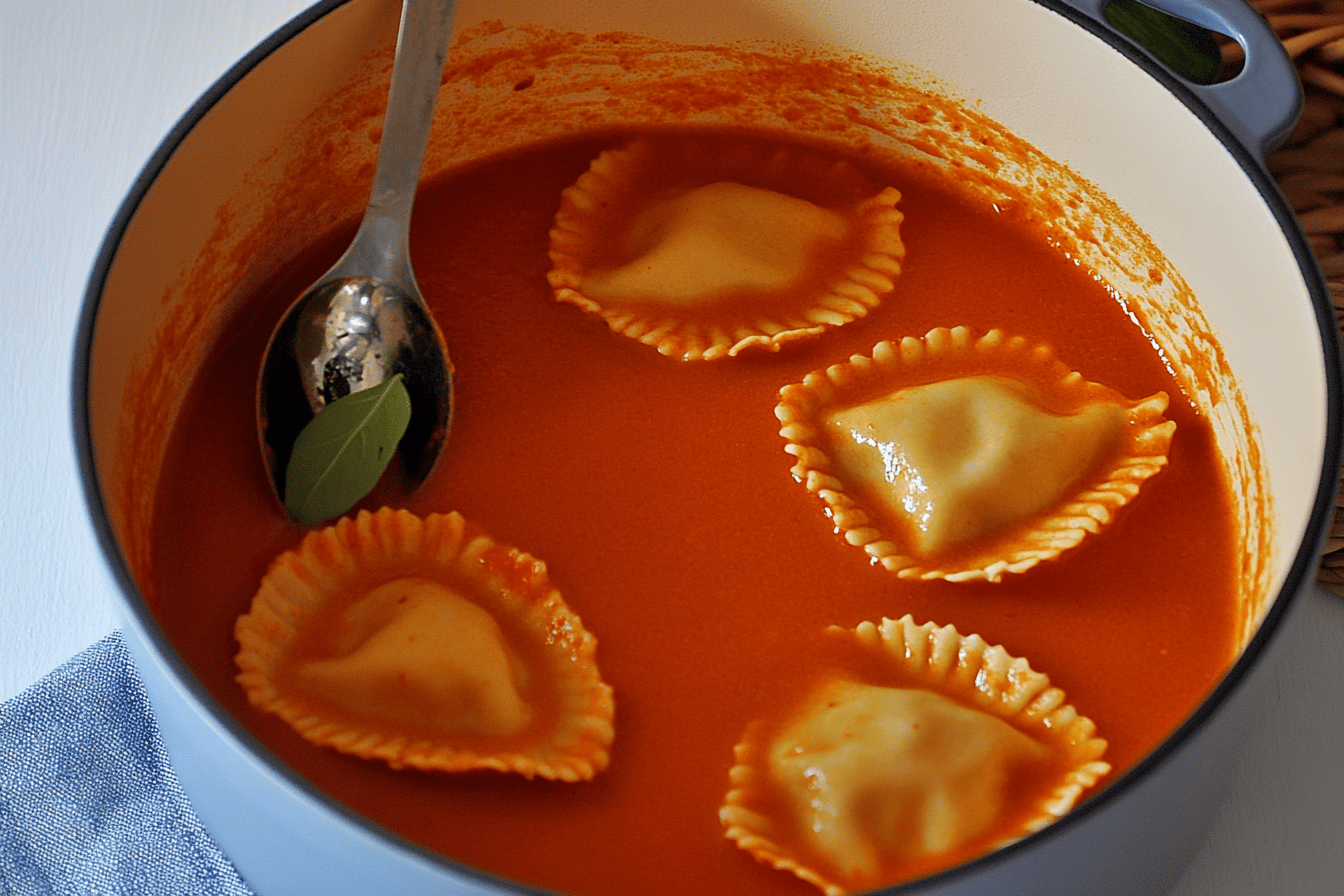 Roasted Red Pepper Ravioli Soup: Creamy & Delicious Recipe