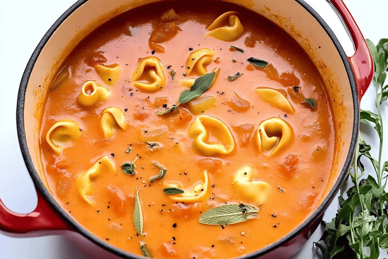 Creamy Tomato Tortellini Soup