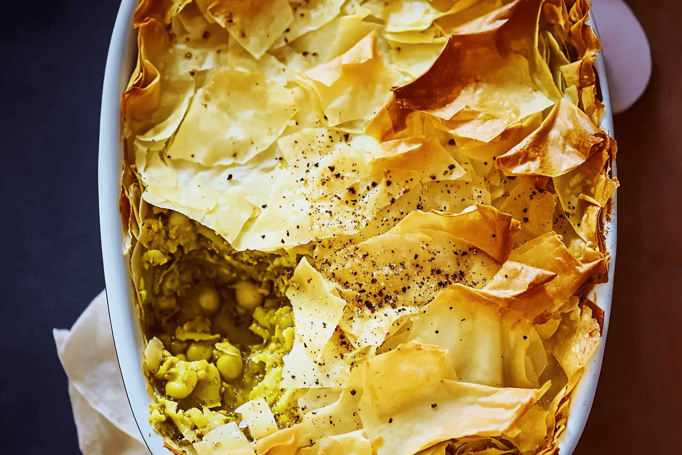Curried Filo Pie