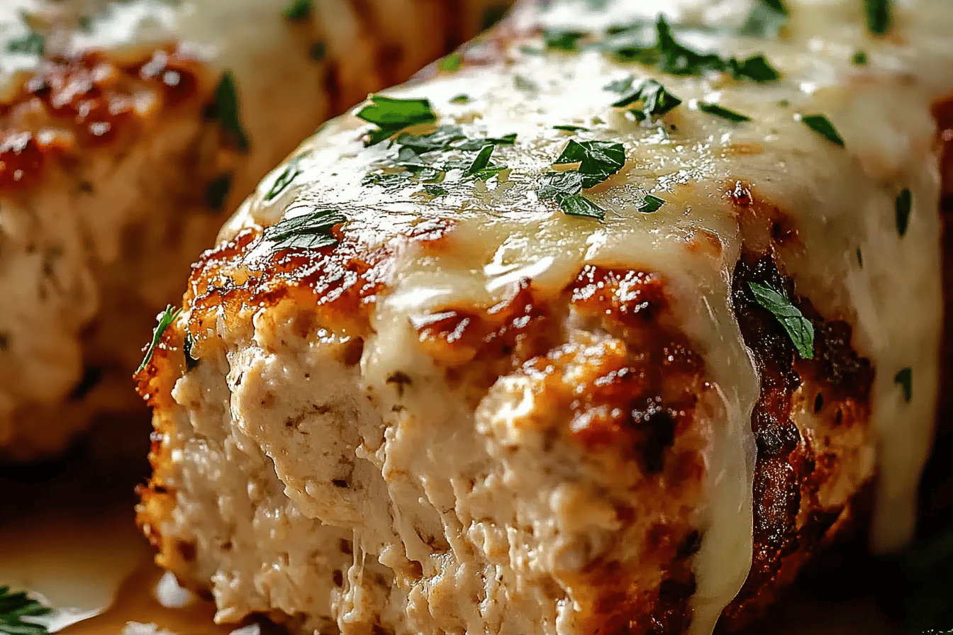 Garlic Parmesan Chicken Meatloaf