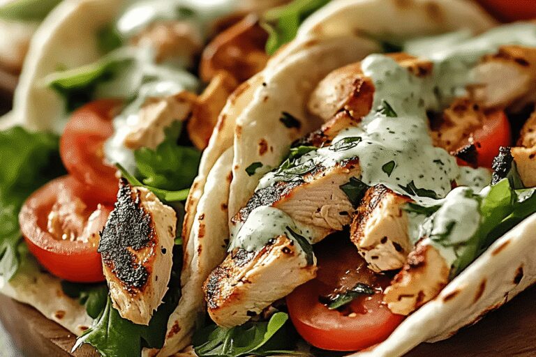 Greek Chicken Gyros