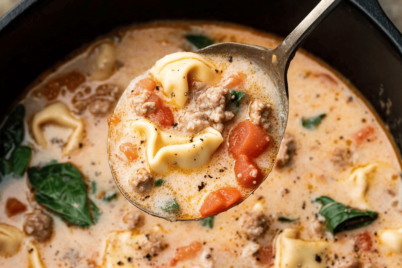 Italian Sausage Tortellini Soup