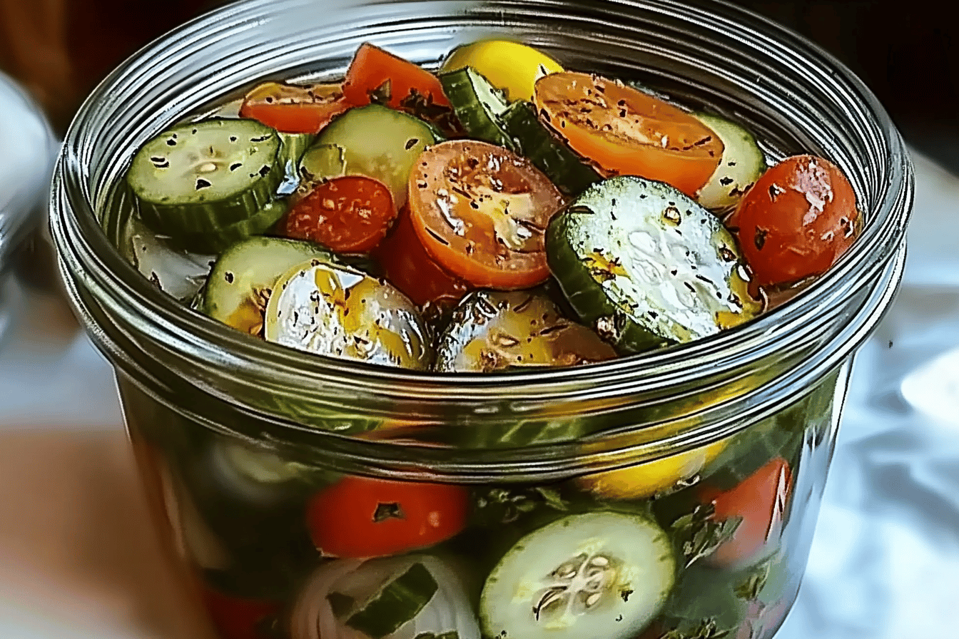 Marinated Cucumbers and Onions
