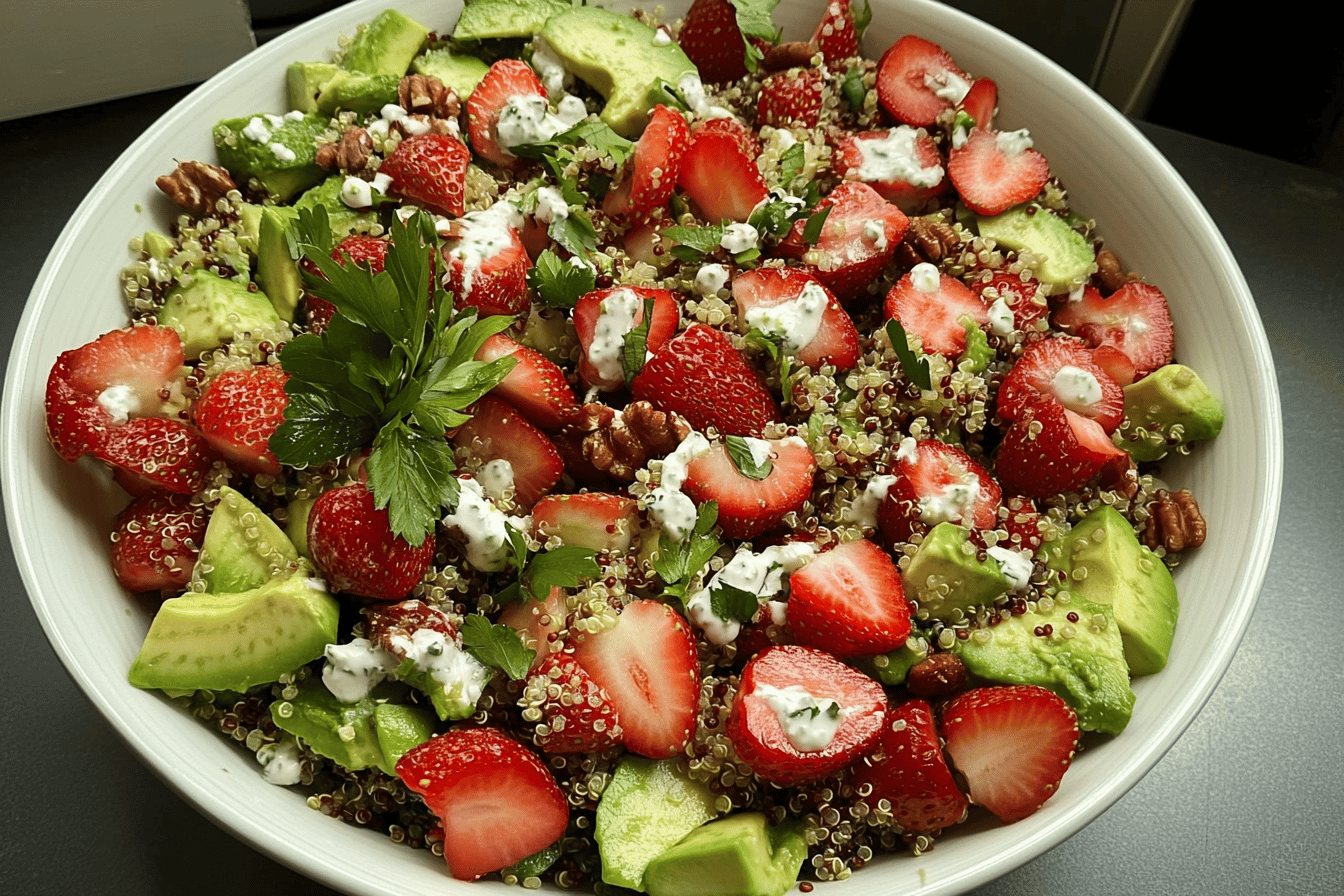 Strawberry Avocado Quinoa Salad