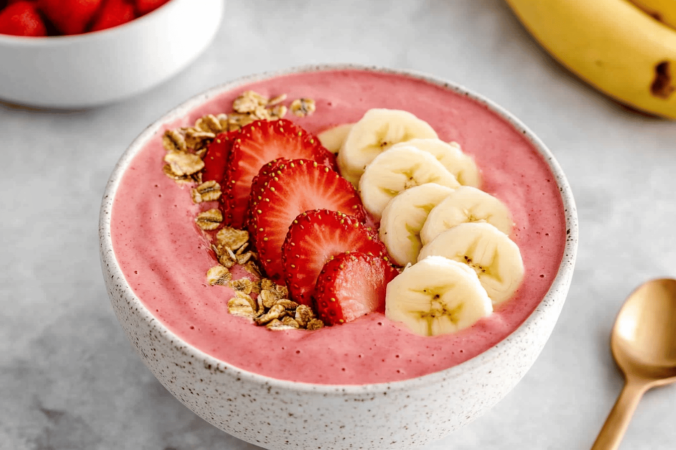 Strawberry Banana Smoothie Bowl