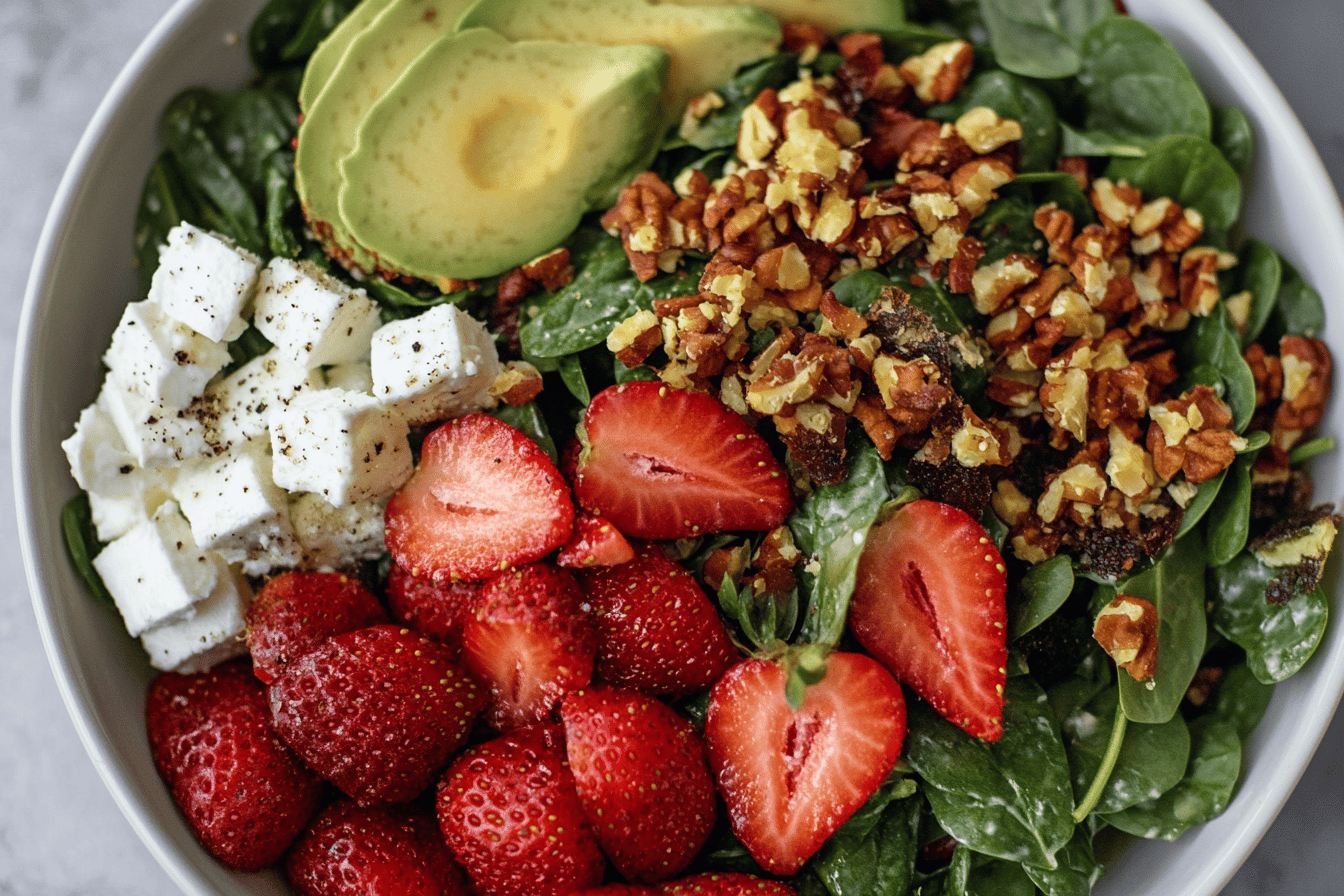Strawberry Spinach Salad
