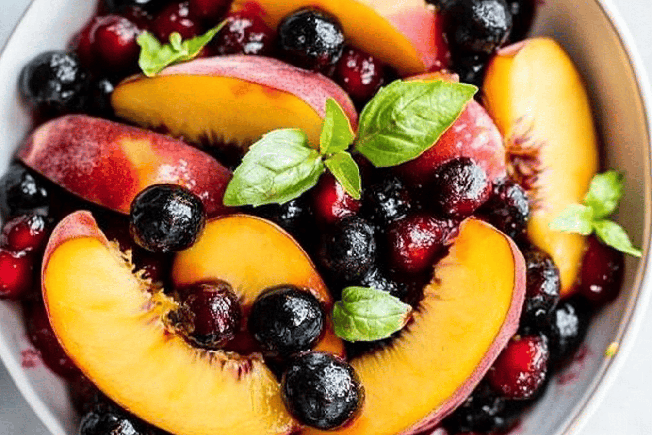 Summer Peach Fruit Salad
