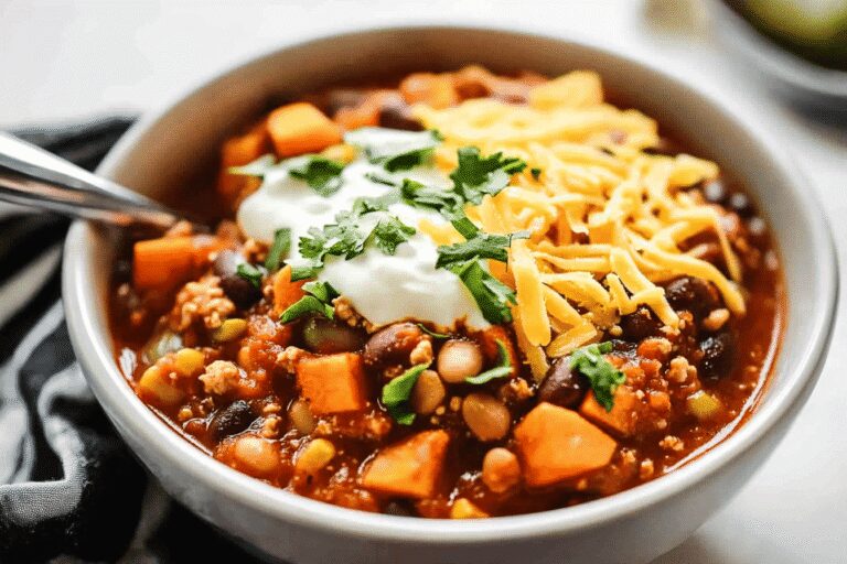 Turkey Sweet Potato Chili