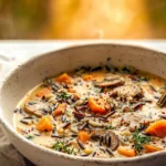 Cozy Autumn Wild Rice Soup