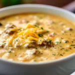 Crock Pot Cheeseburger Soup