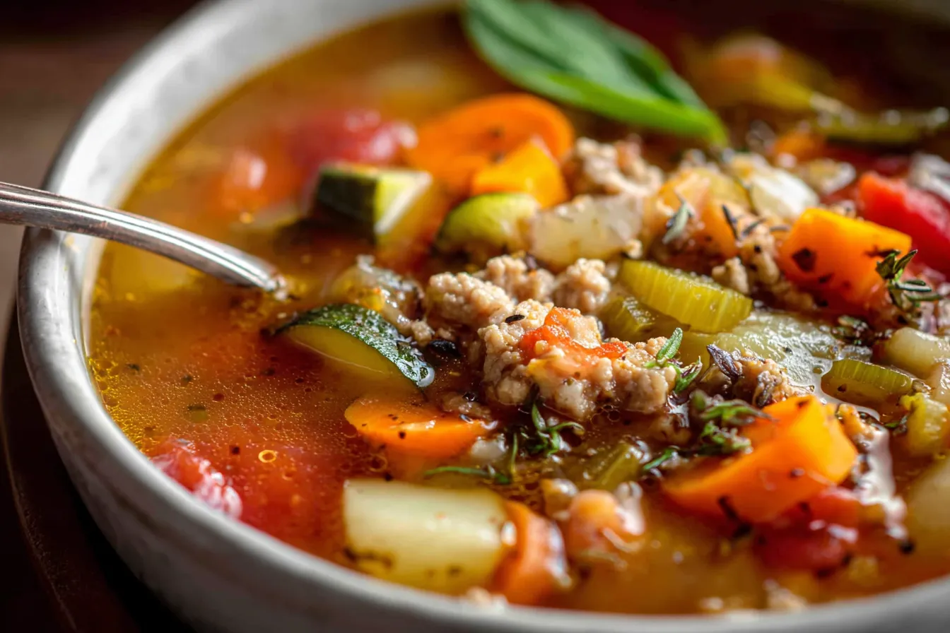 Ground Turkey Vegetable Soup
