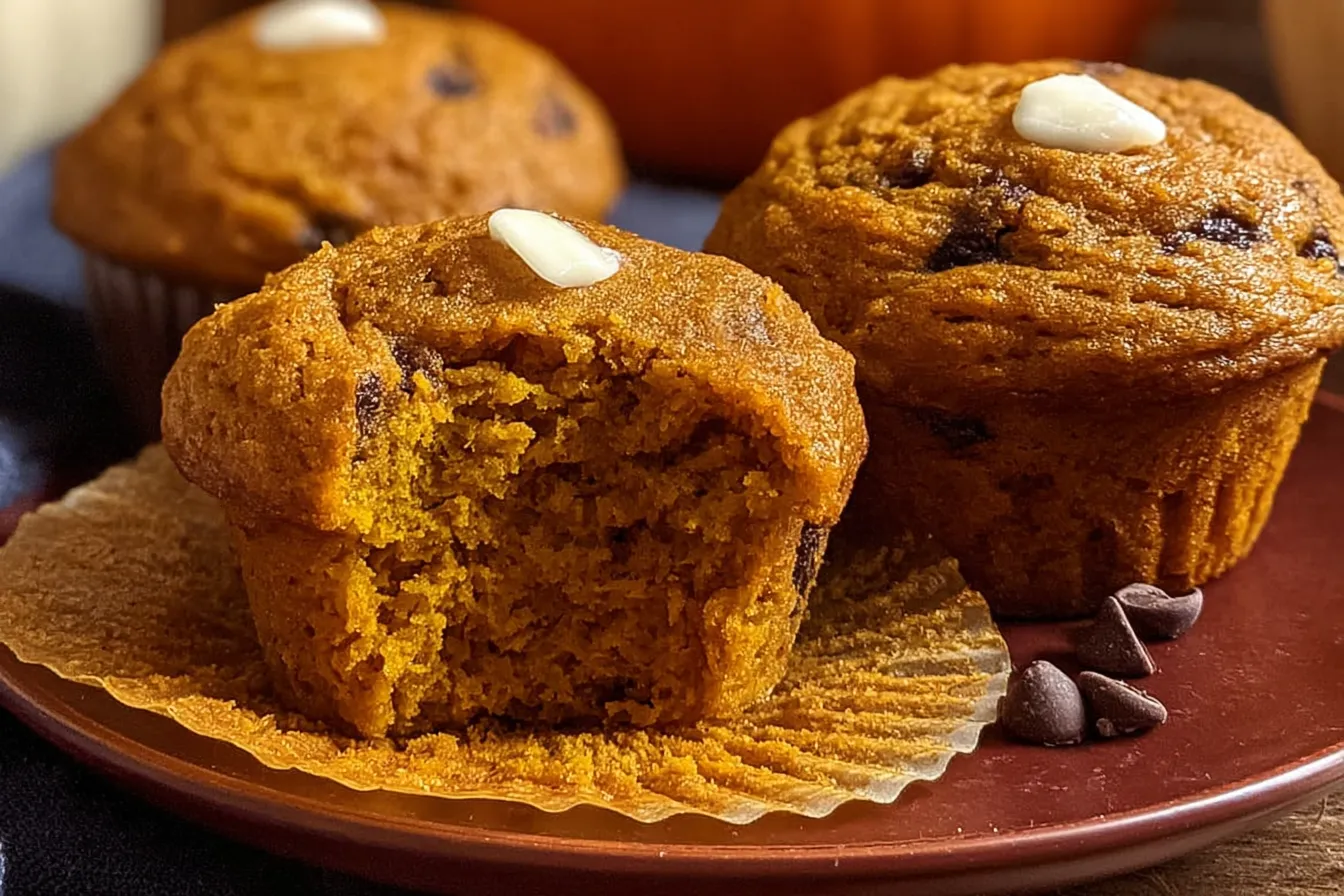 Healthy Greek Yogurt Pumpkin Muffins
