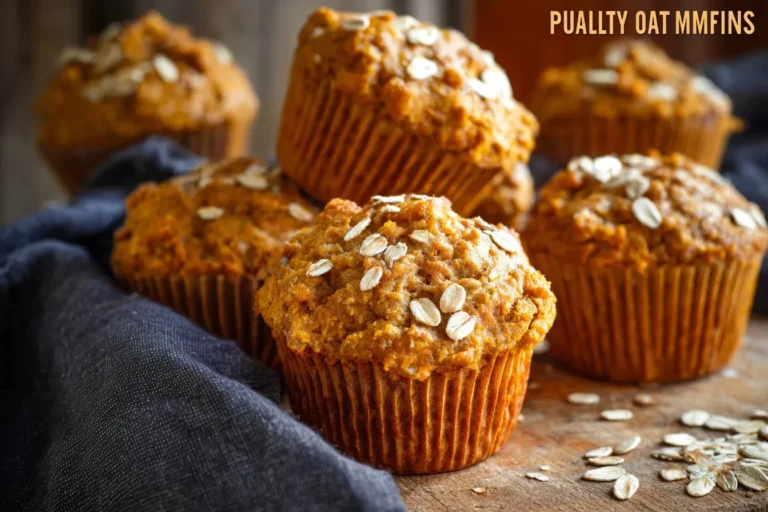 Healthy Pumpkin Oat Muffins