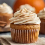 Pumpkin Cupcakes with Cinnamon Cream Cheese Frosting