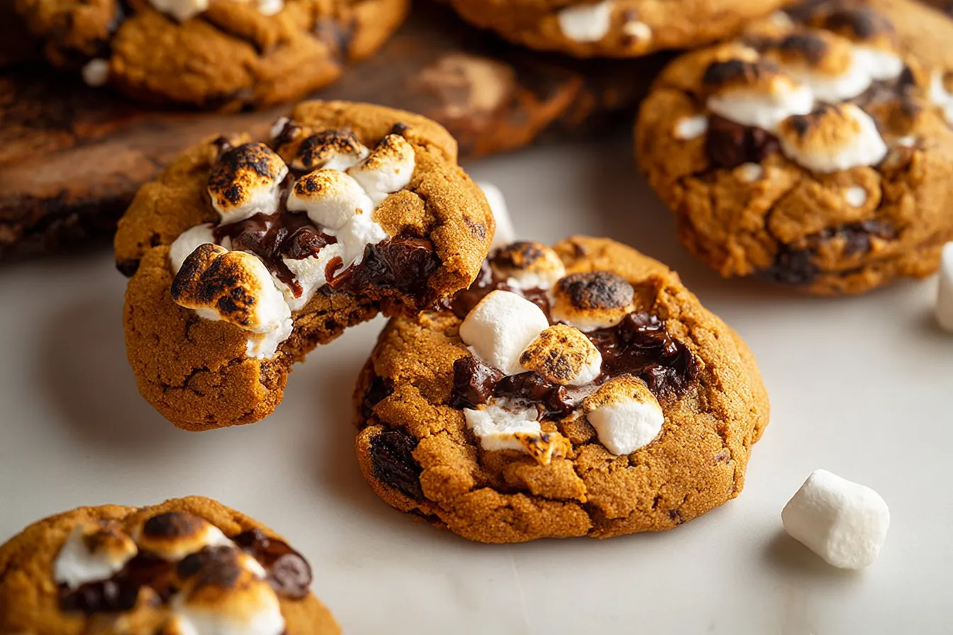 Pumpkin S’mores Cookies