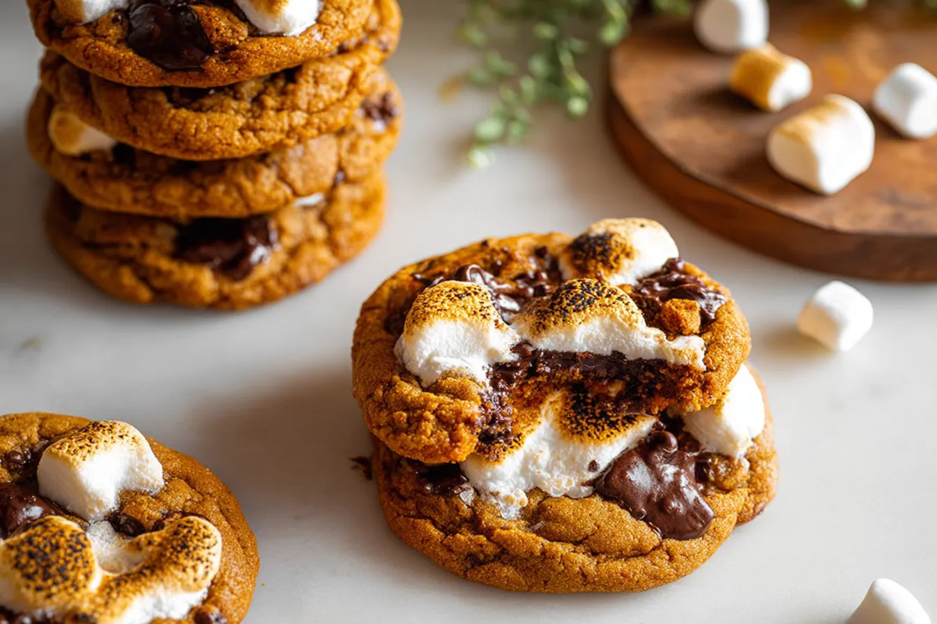 Pumpkin S’mores Cookies
