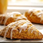 Bakery-Style Pumpkin Scones with Spiced Glaze