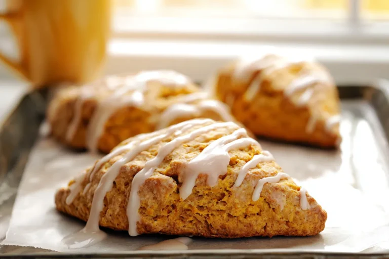 Bakery-Style Pumpkin Scones with Spiced Glaze