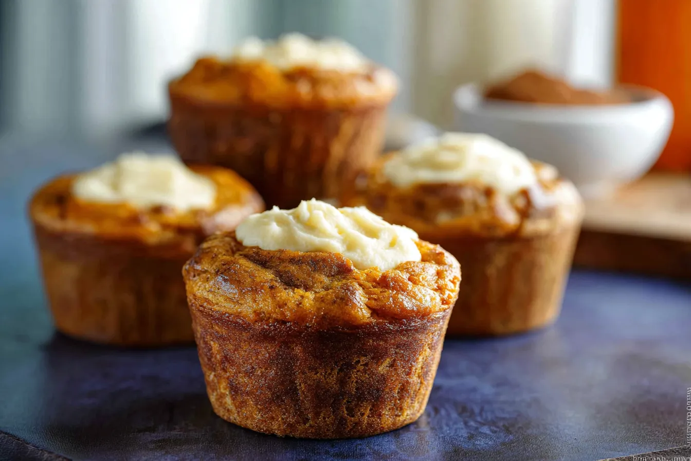 Bakery Style Pumpkin Cream Cheese Muffins