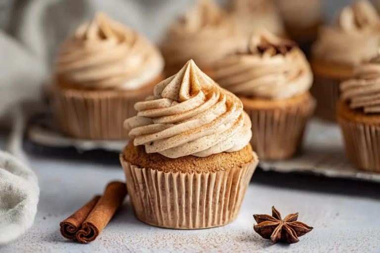 Brown Butter Chai Cupcakes with Spiced Frosting