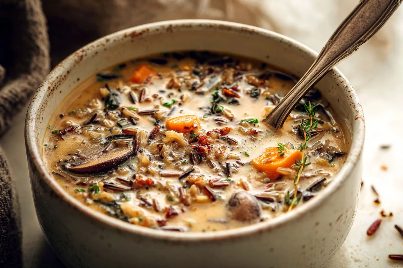 Cozy Autumn Wild Rice Soup