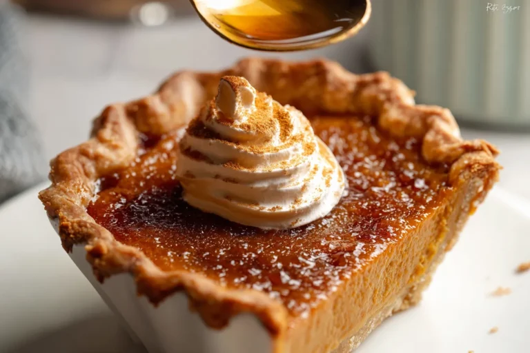 Creamy Pumpkin Pie Brûlée with Bourbon Whipped Cream