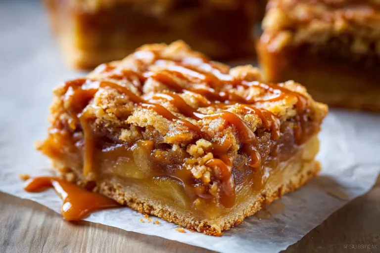 Gooey Salted Caramel Apple Pie Bars - Easy Fall Dessert Perfection