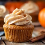 Moist Pumpkin Cupcakes with Cinnamon Cream Cheese Frosting
