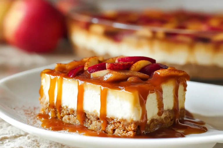 No-Bake Caramel Apple Cheesecake