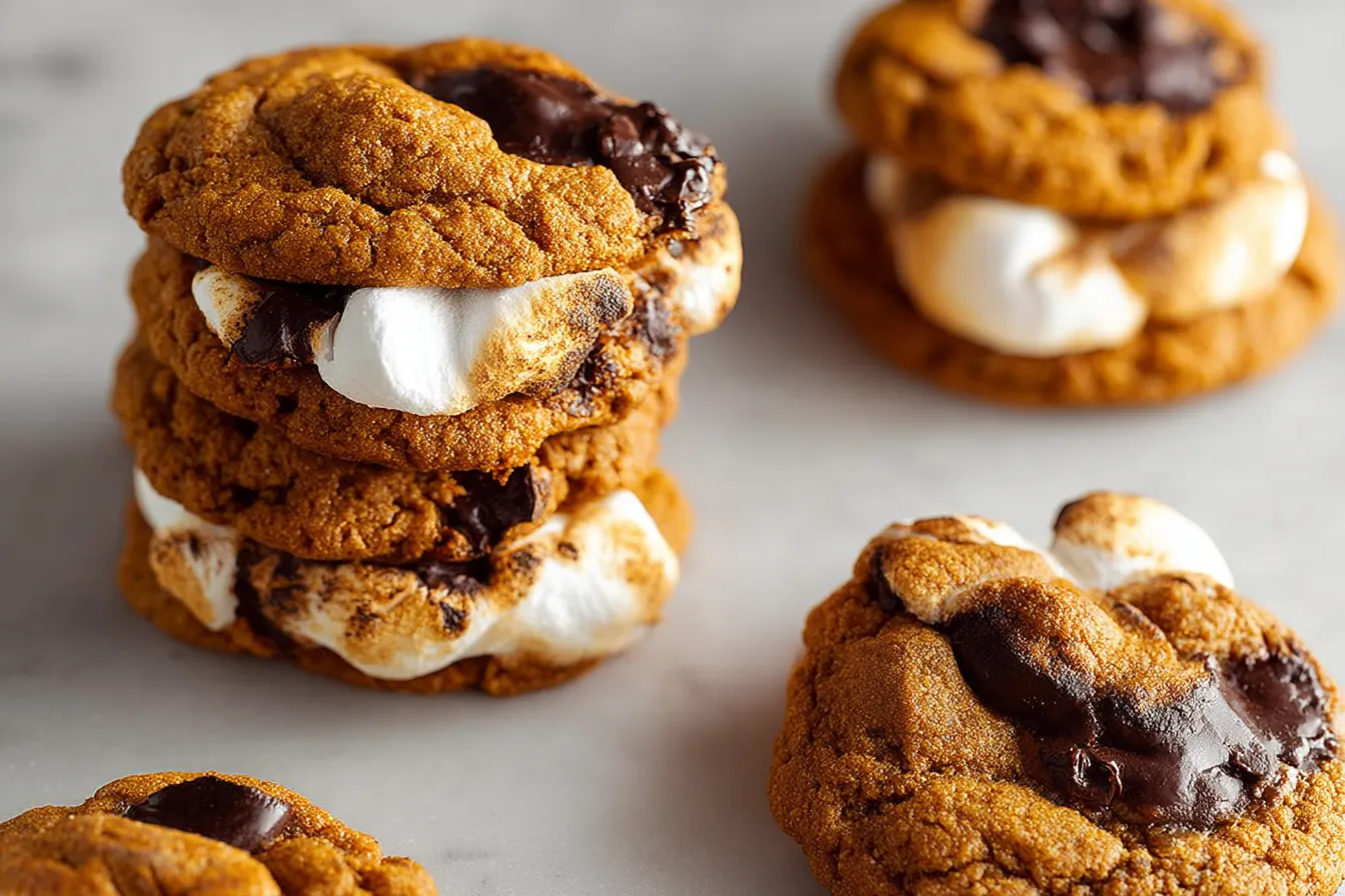 Pumpkin S’mores Cookies