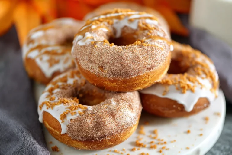Soft Baked Pumpkin Spice Donuts