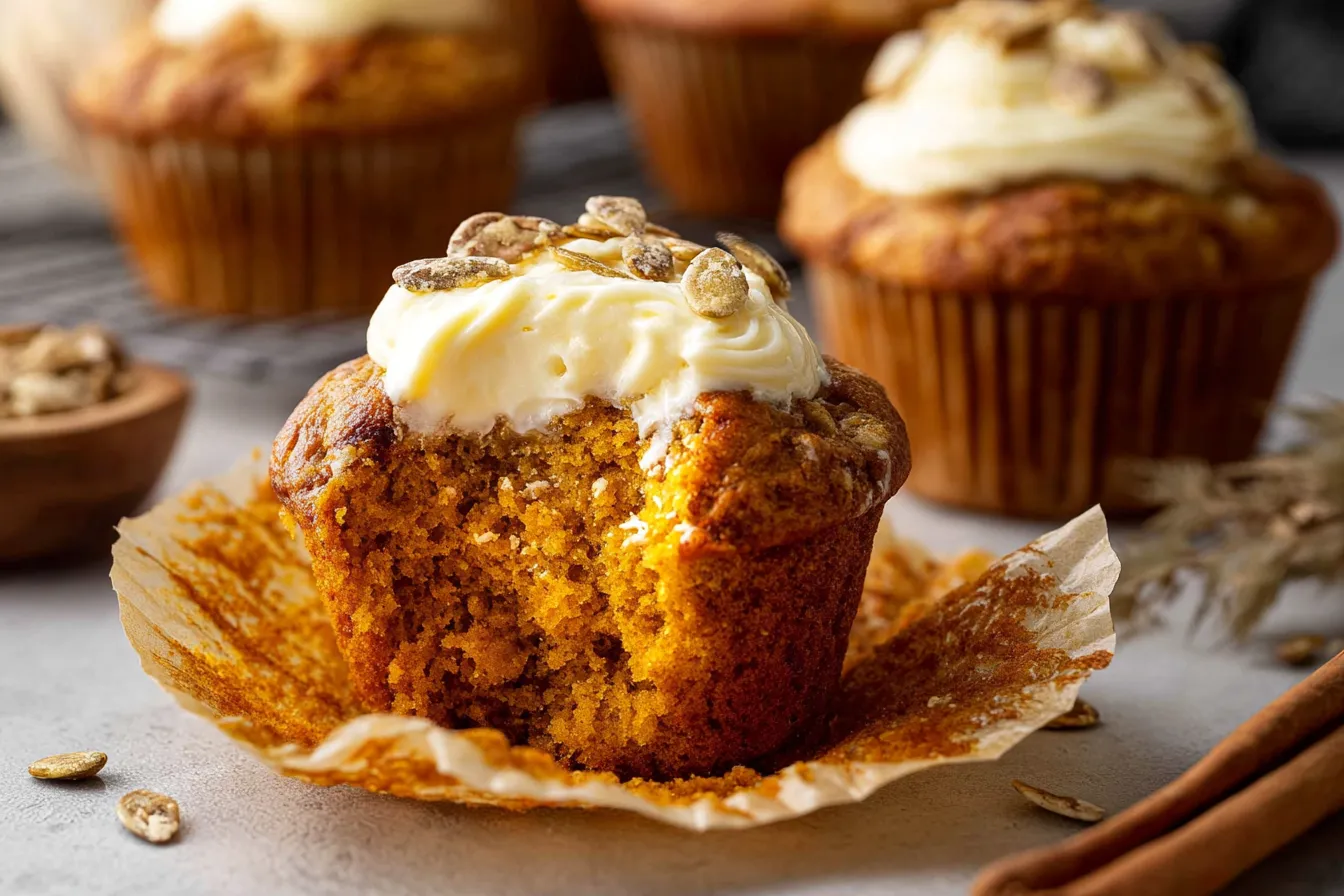 Starbucks-Style Pumpkin Cream Cheese Muffins