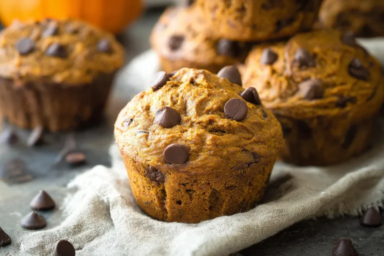 The Best Pumpkin Muffins with Melty Chocolate Chips