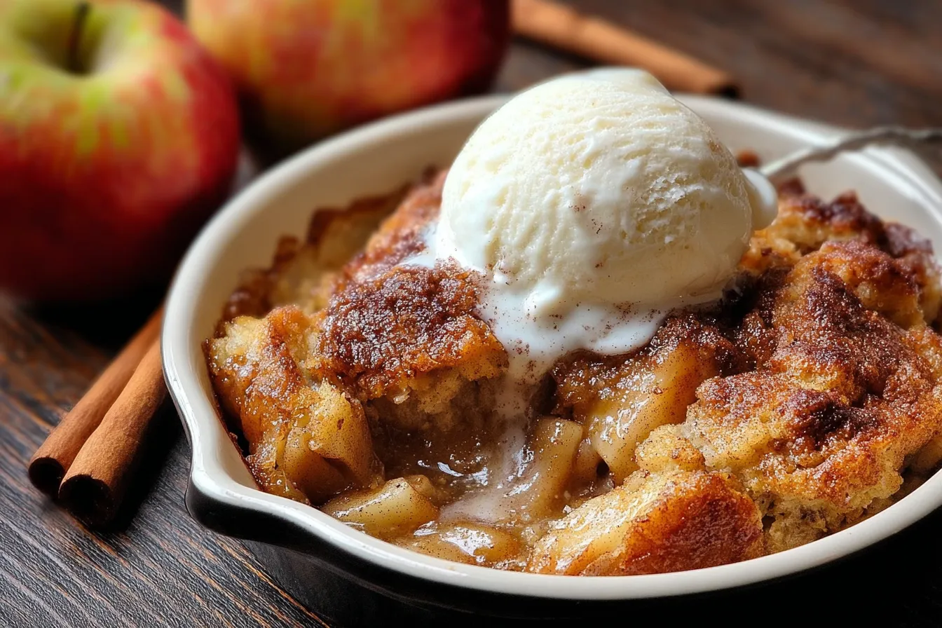 Warm Cinnamon Apple Cobbler