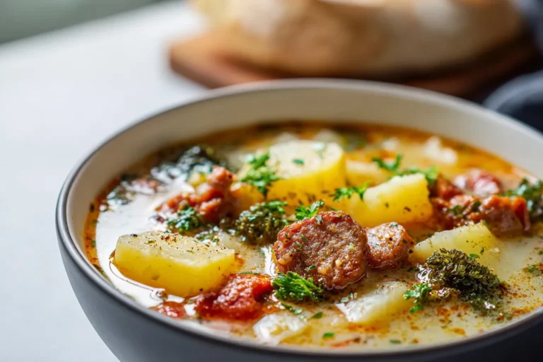 Creamy Spicy Sausage and Potato Soup