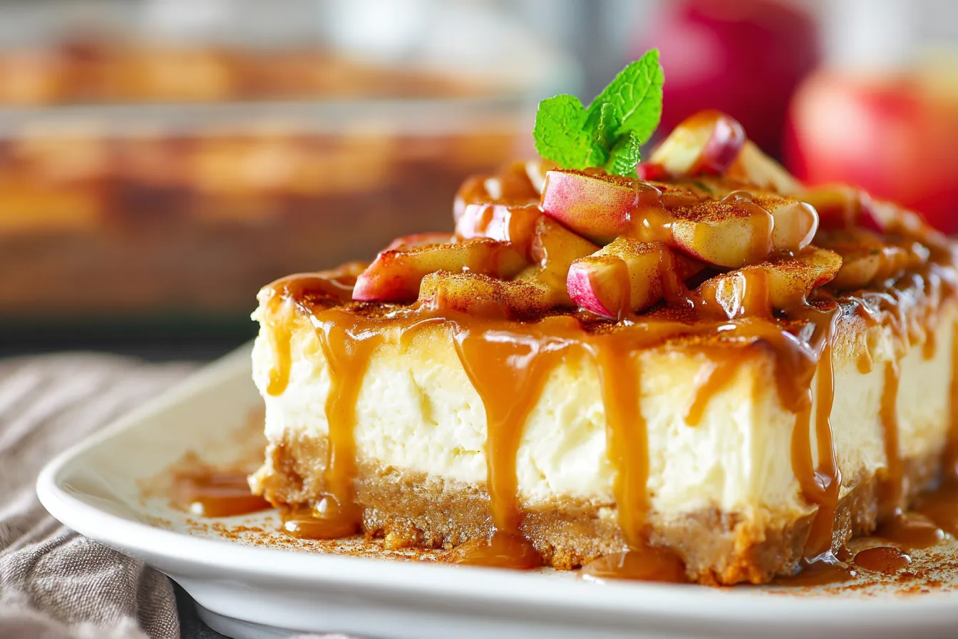 Decadent Salted Caramel Apple Cheesecake