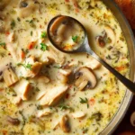 Easy Creamy Chicken and Mushroom Soup