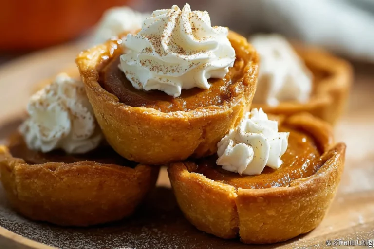 Easy Mini Pumpkin Pies with Flaky Crust