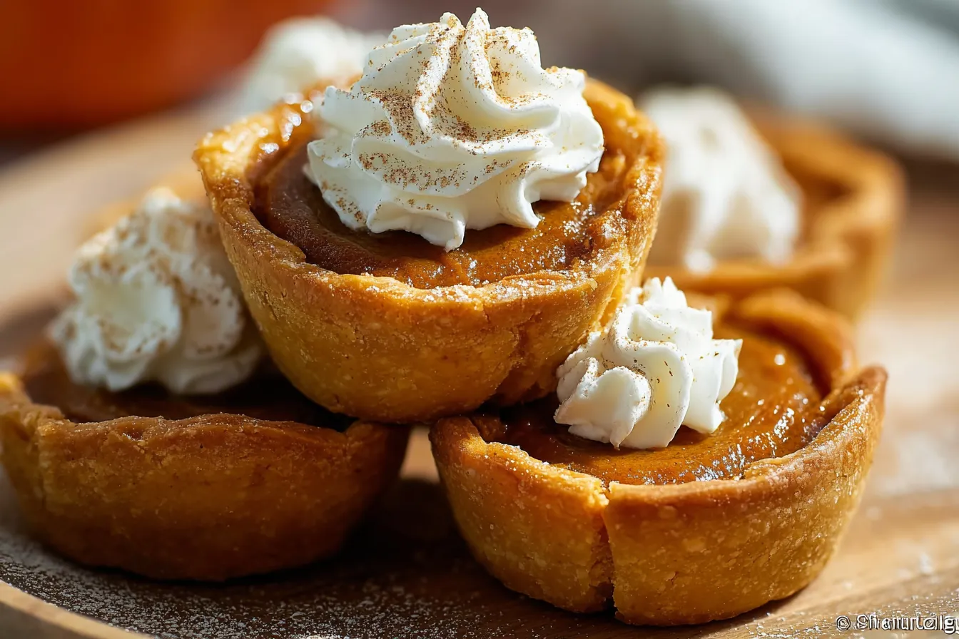 Easy Mini Pumpkin Pies with Flaky Crust