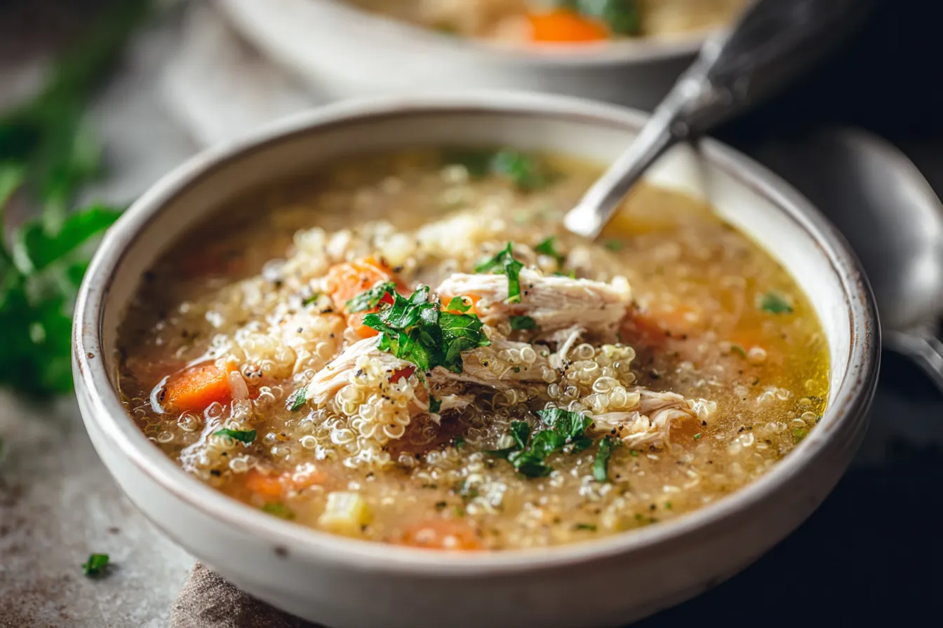 Easy One Pot Chicken Quinoa Soup