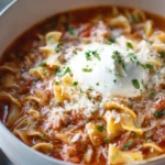 Easy One Pot Lasagna Soup