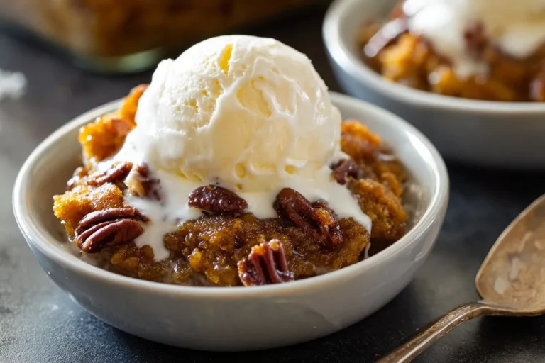 Easy Pumpkin Cobbler with Buttery Pecan Topping