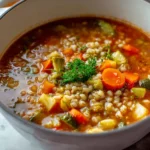 Easy Vegetable Barley Soup Recipe
