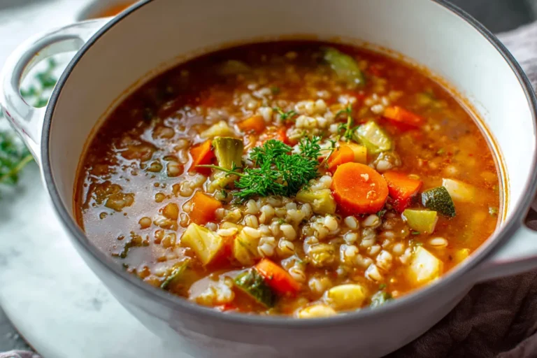 Easy Vegetable Barley Soup Recipe