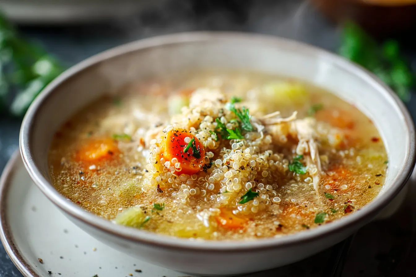 Healthy Chicken Quinoa Soup