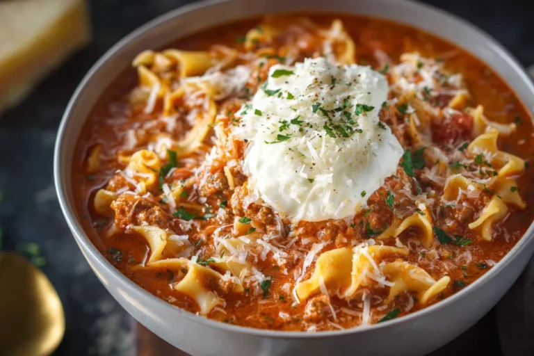 High Protein Lasagna Soup Recipe