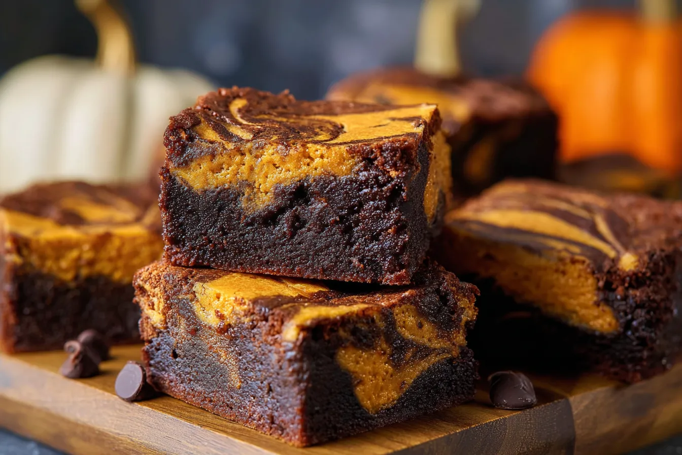 Pumpkin Swirl Brownies