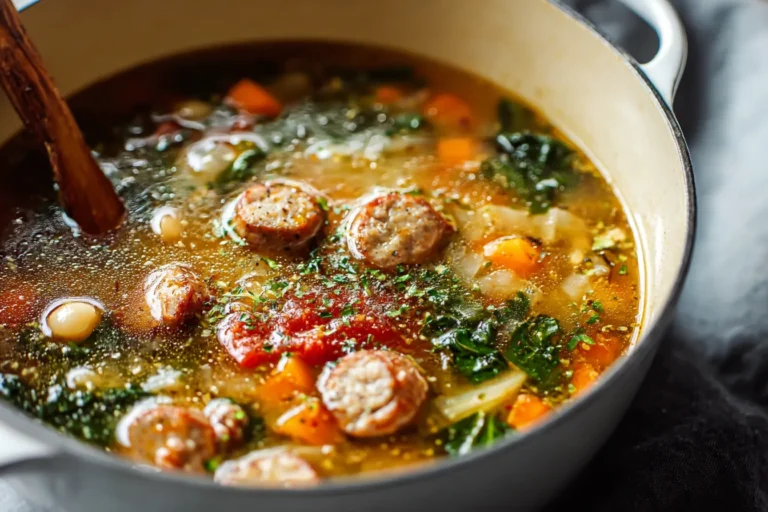 Savory Chicken Sausage Soup Recipe
