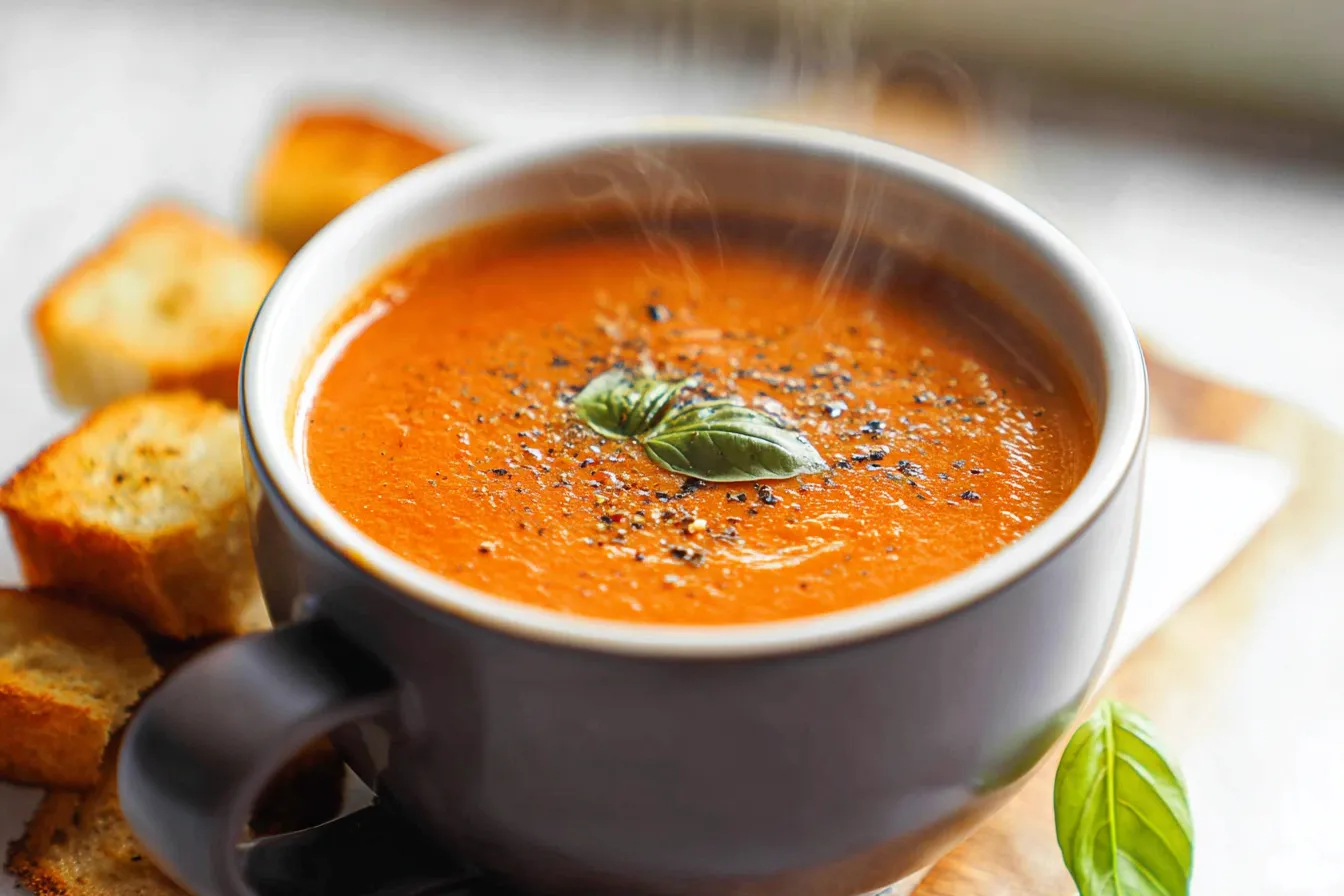 The Best Roasted Tomato Basil Soup