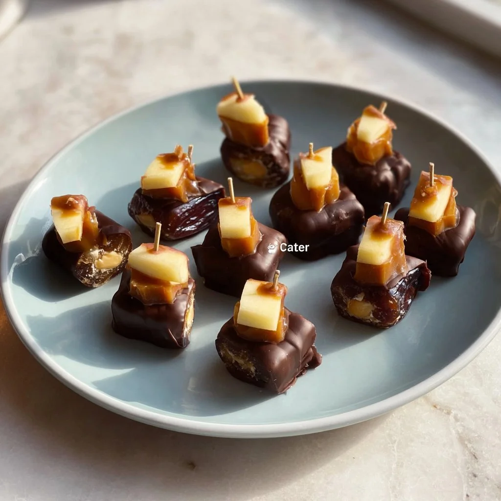 Delicious Date Caramel Bites made with natural ingredients for a healthy snack.